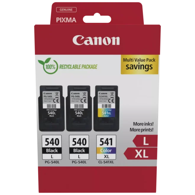 Canon PG540L x2 CL541XL Ink Cartridges