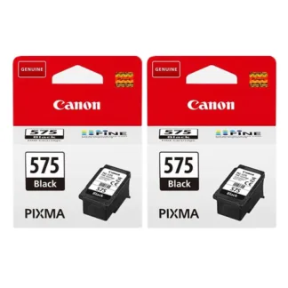 2x Original Canon PG575 Black Ink Cartridges