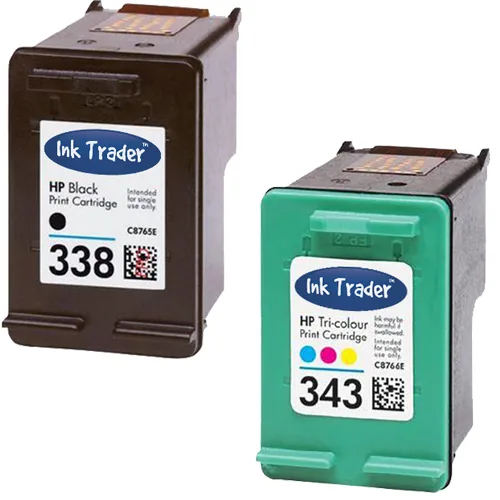 HP 338 343 Remanufactured Ink Cartridges