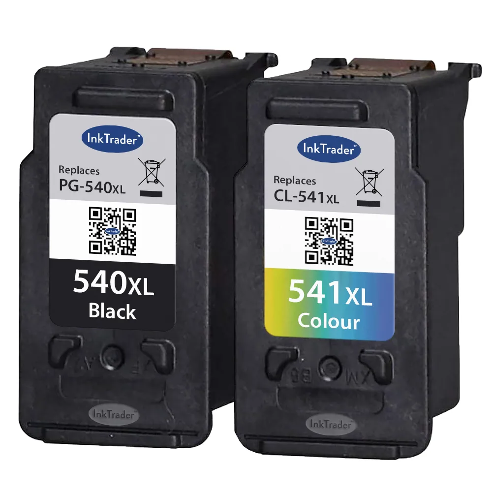 Remanufactured Canon PG540XL Black & CL541XL Colour High Capacity Ink Cartridges