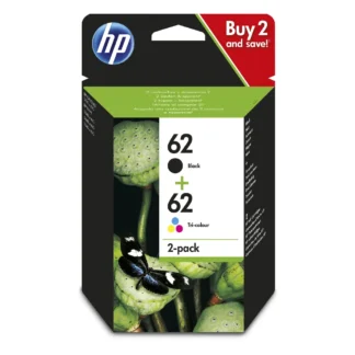 Original HP 62 Black & Colour Ink Cartridge Multipack