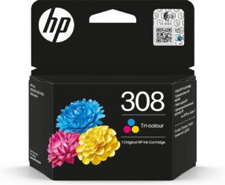 Original HP 308 Tri-Colour Ink Cartridge