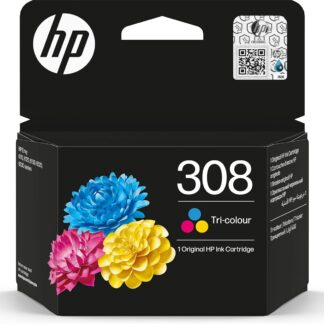 Original HP 308 Tri-Colour Ink Cartridge