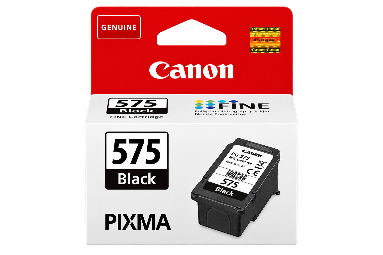 Canon PG-575 genuine OEM ink cartridge in retail packaging