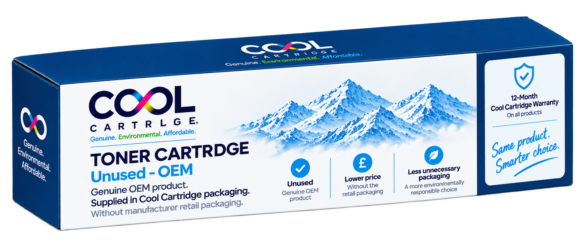 Cool Cartridge Unused OEM toner cartridge packaging