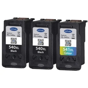 2x PG540XL & 1x CL541XL Remanufactured Canon Ink Cartridges