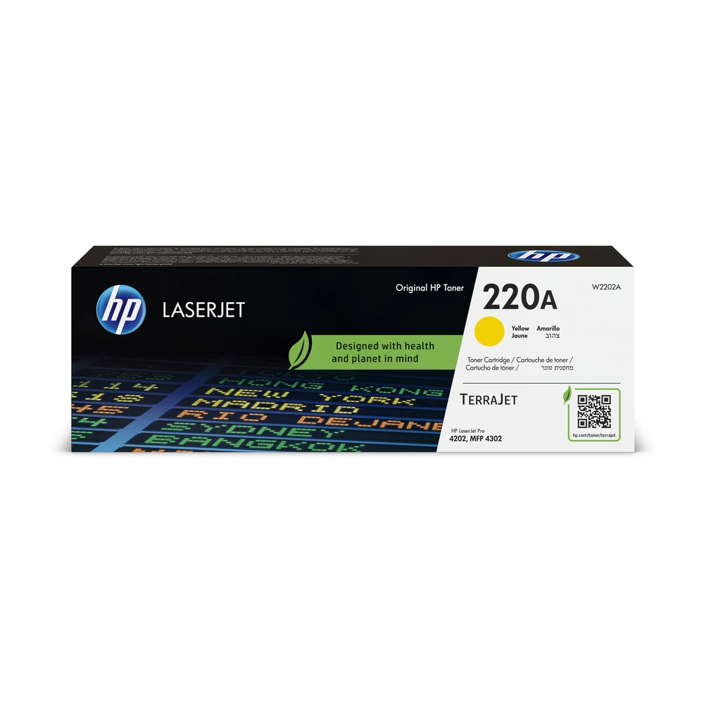 HP 220A Yellow Toner Cartridge - W2202A