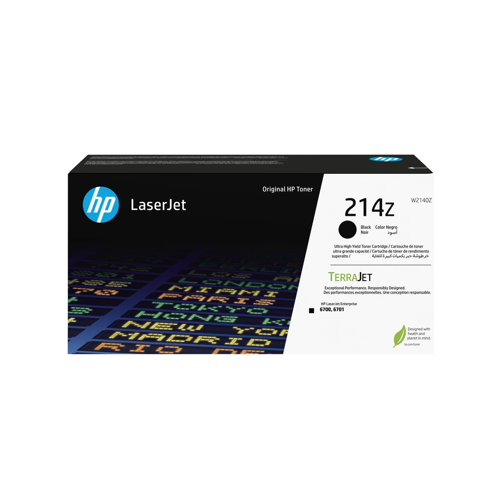 HP 214Z Black High Yield Toner Cartridge - W2140Z