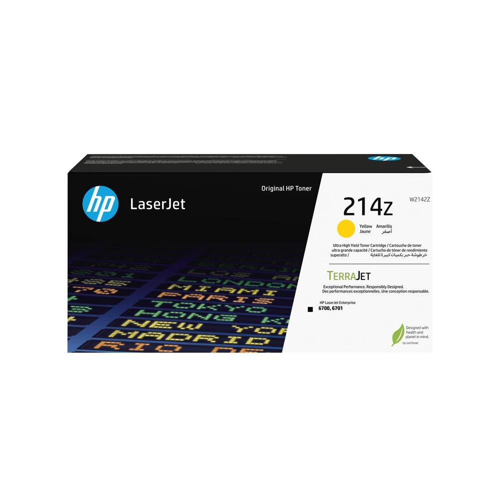 HP 214Z Yellow High Yield Toner Cartridge - W2142Z