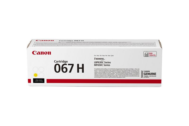 Canon 067H Yellow High Yield Toner Cartridge - 5103C002