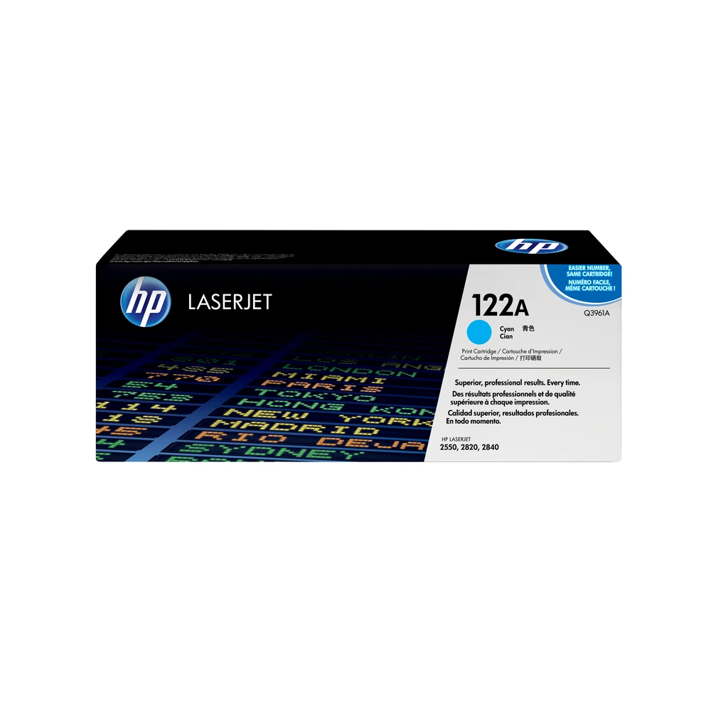HP 122A Cyan Toner Cartridge - Q3961A