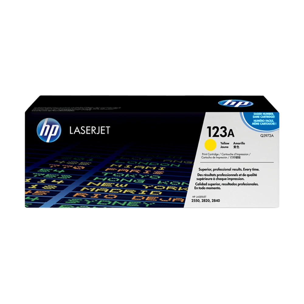 HP 123A Yellow Toner Cartridge - Q3972A