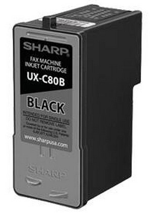 Sharp UX-C80 Black Ink Cartridge - UX-C80BK