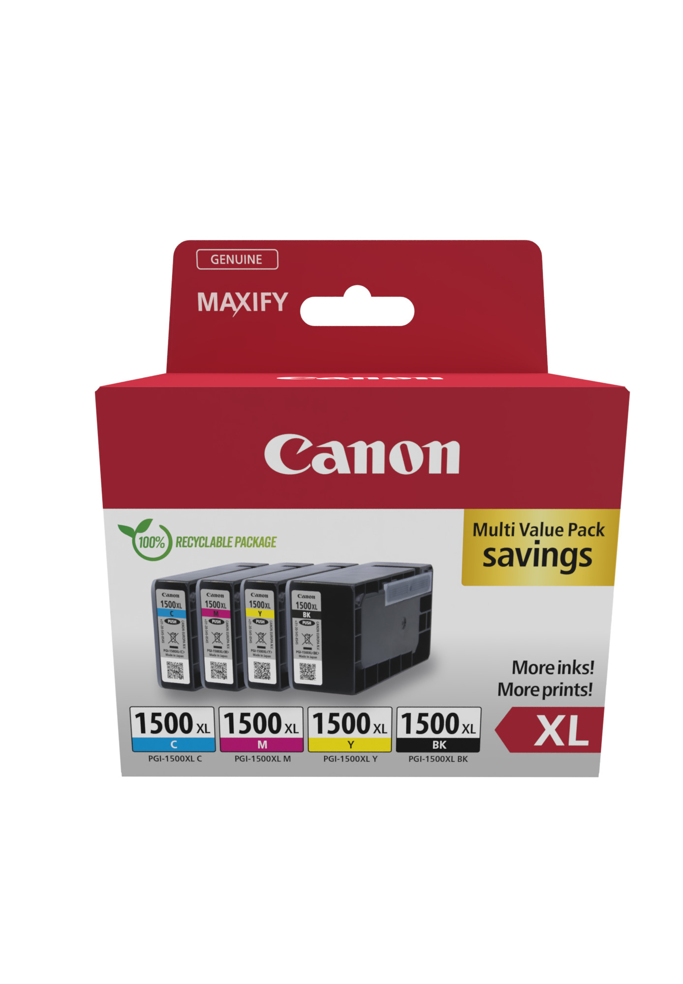 Canon PGI-1500XL Ink Cartridge Multipack - 9182B010
