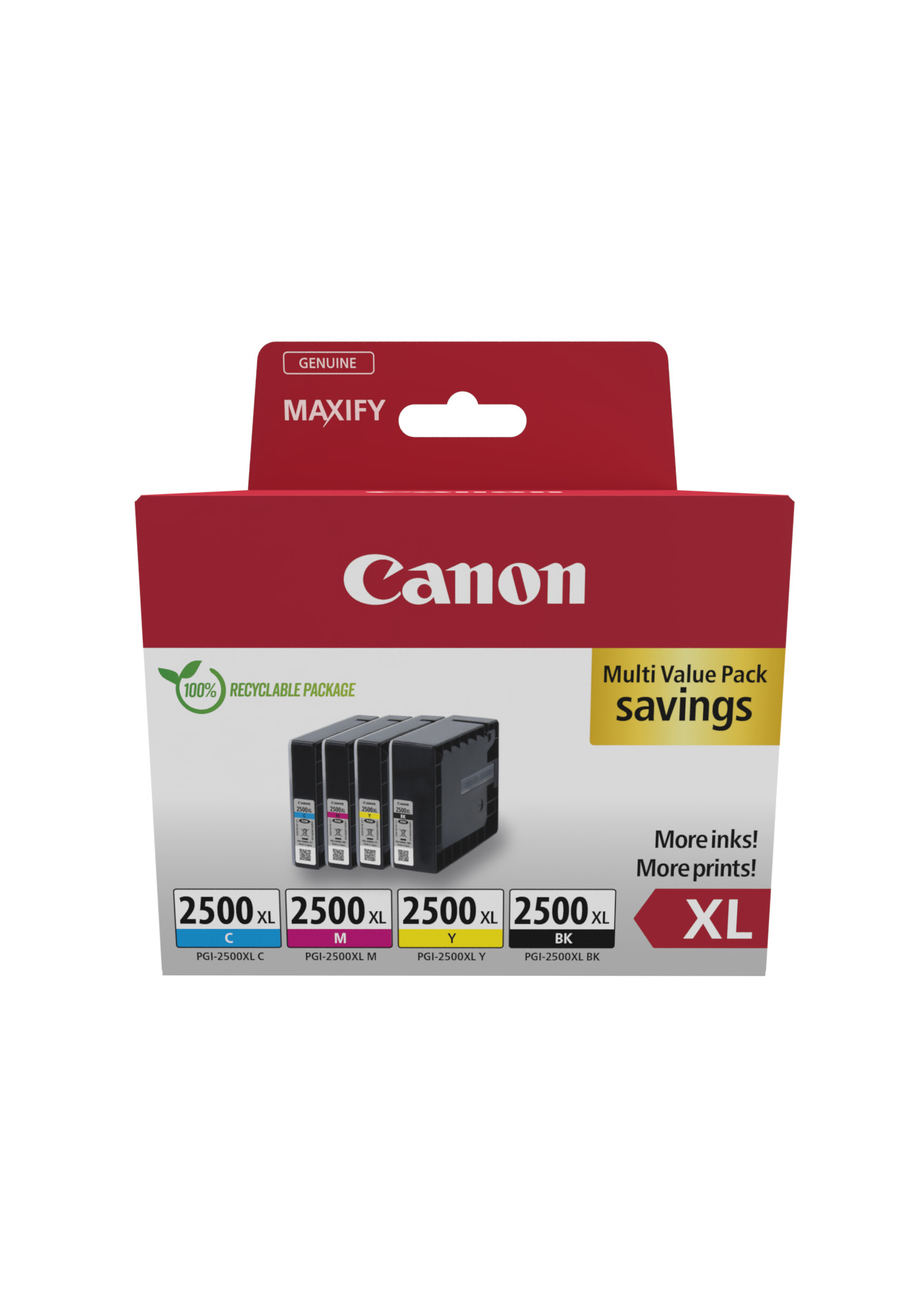 Canon PGI-2500XL Ink Cartridge Multipack - 9254B010