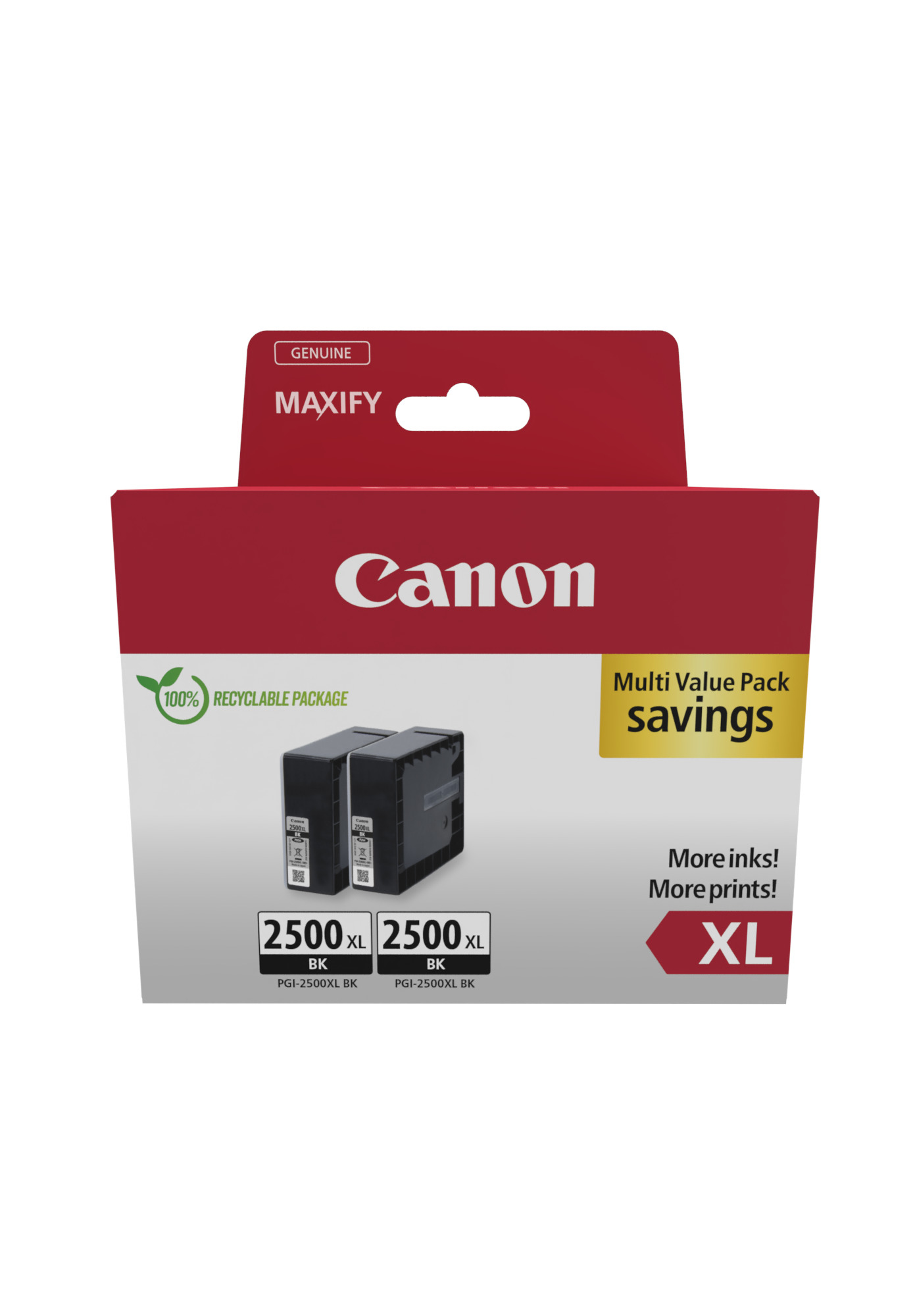 Canon PGI-2500XL Black Twin Pack - 9254B011