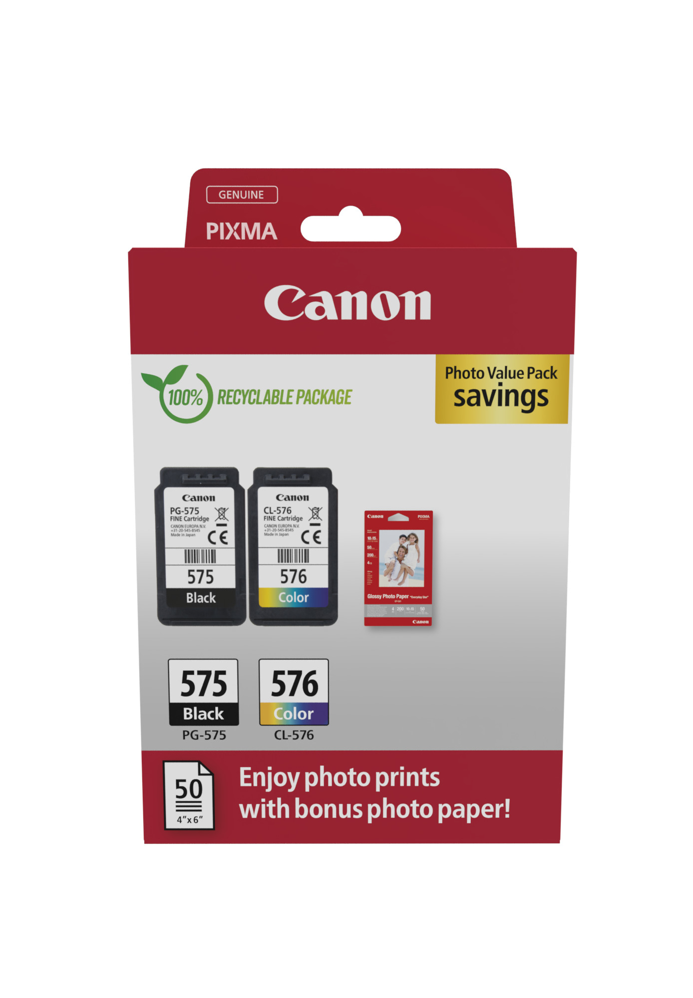 Canon PG-575/CL-576 Ink Cartridge Multipack - 5438C004