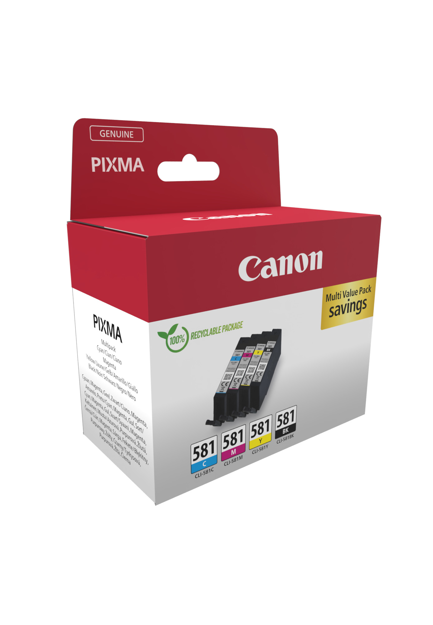 Canon CLI-581 Ink Cartridge Multipack - 2103C007