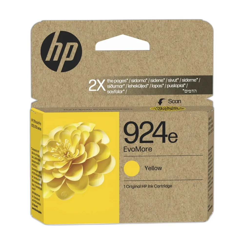 HP 924e Yellow Ink Cartridge - 4K0U9NE