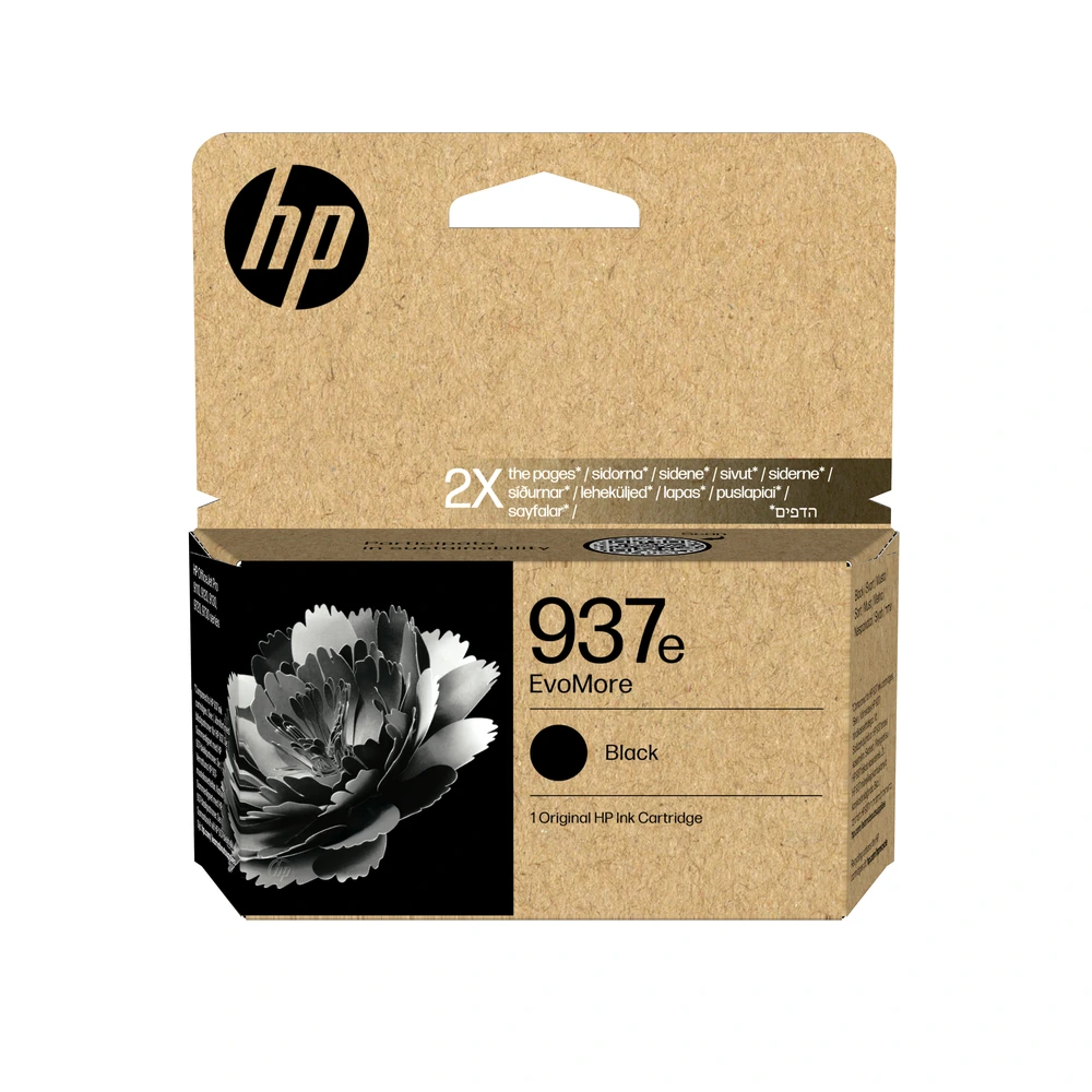 HP 937e Black High Capacity Ink Cartridge - 4S6W9NE