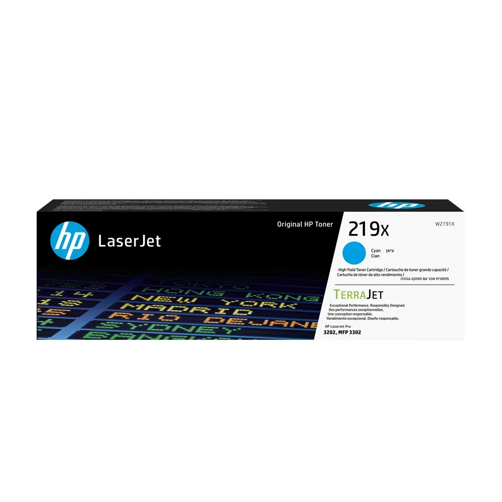 HP 219X Cyan High Yield Toner Cartridge - W2191X