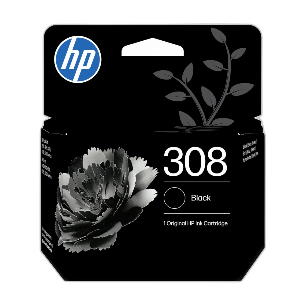 HP 308 Black Ink Cartridge - 7FP21UE
