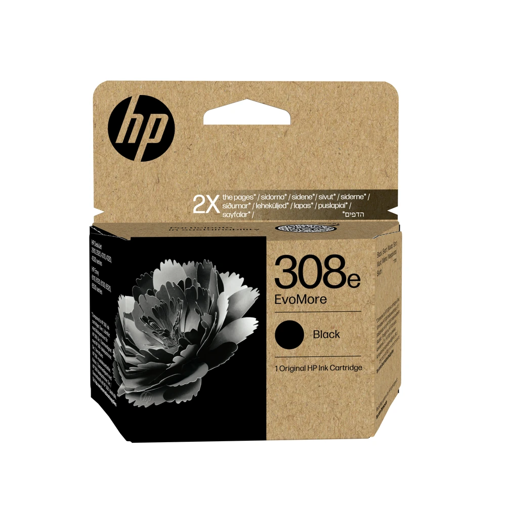 HP 308e Black Ink Cartridge - 7FP22UE