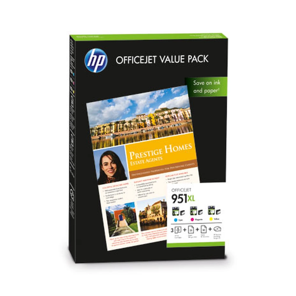 HP 951XL + 75 + 210 + 297 Tri-Colour Ink Cartridge - CR712AE