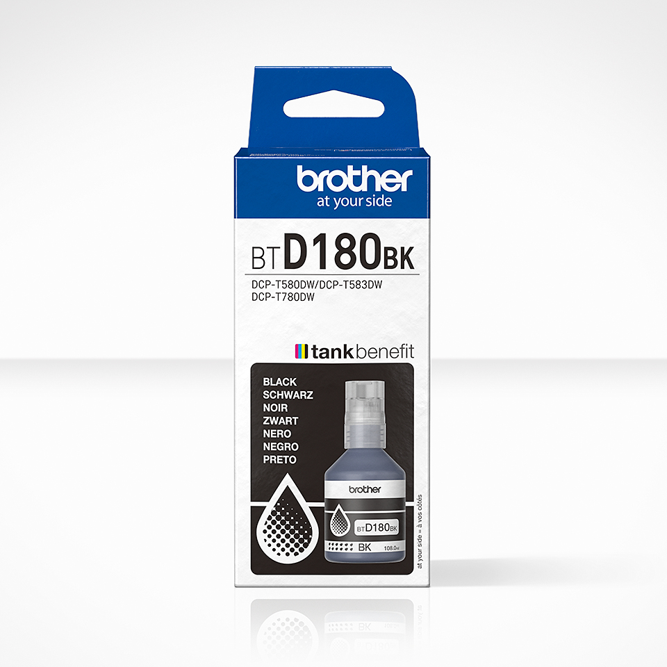 Brother BTD180 Black Ink Bottle - BTD180BK