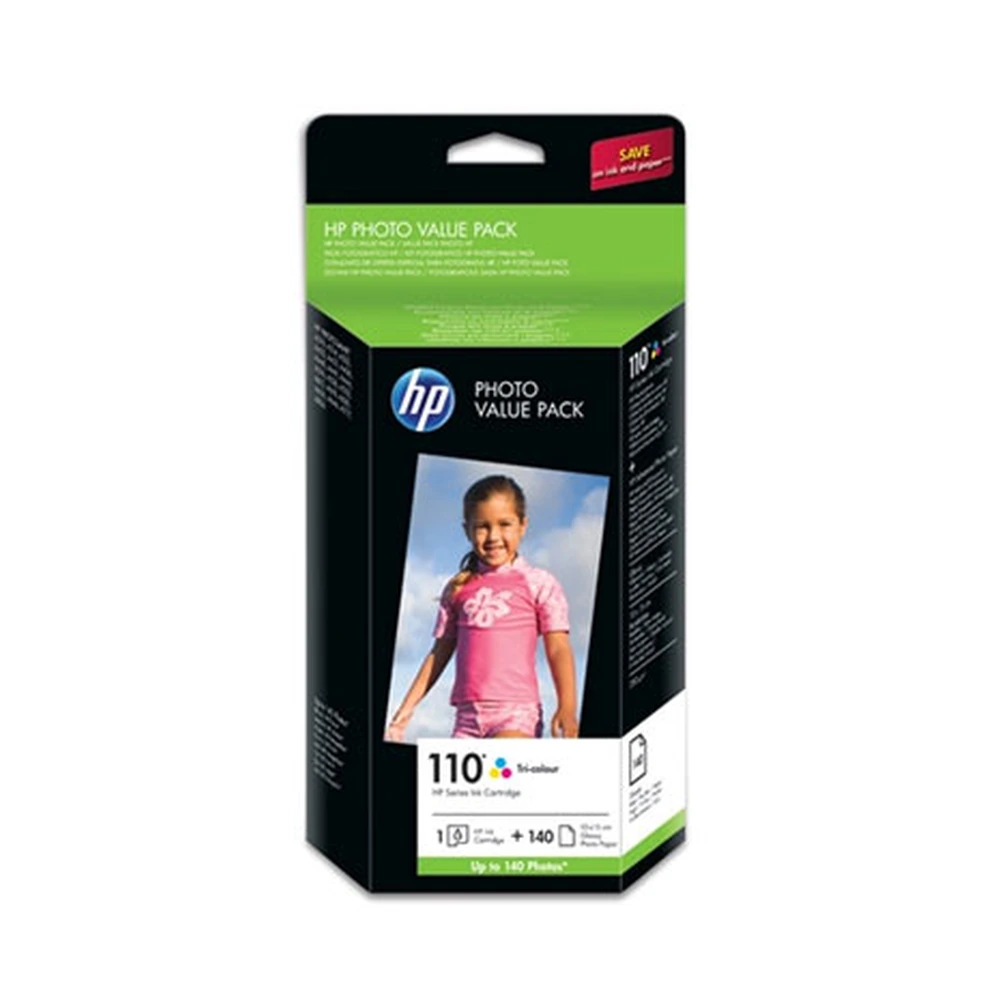 HP 110 + 140 + 10 + 15 Tri-Colour Ink Cartridge - Q8898AE
