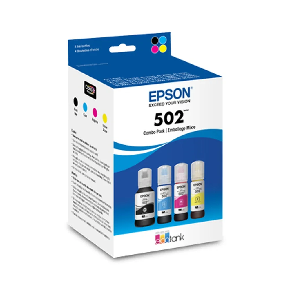 Epson 502 Ink Bottle Multipack - C13T502120-BCS