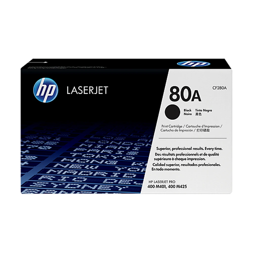 HP 80A Black Toner Cartridge - CF280A