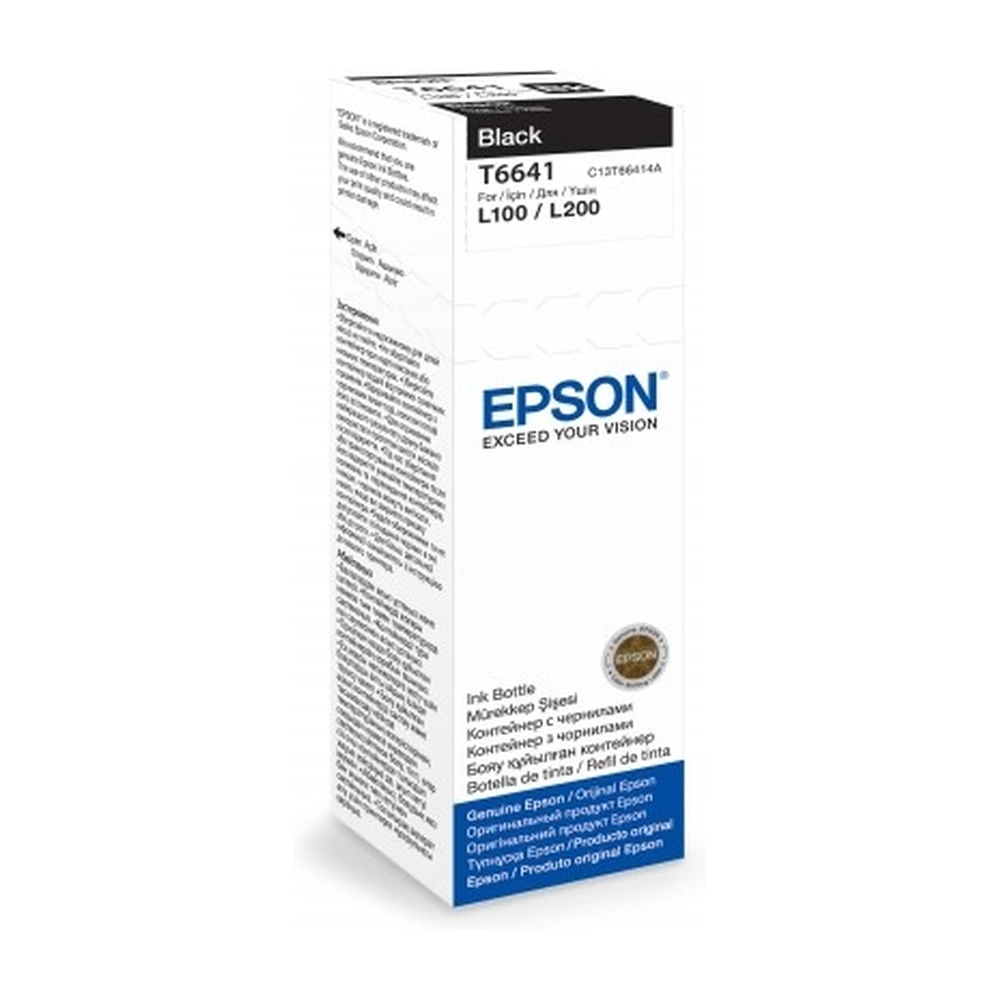 Epson T6641 Black Ink Bottle - C13T66414A