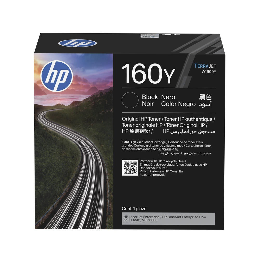 HP 160Y Black Toner Cartridge - W1600Y