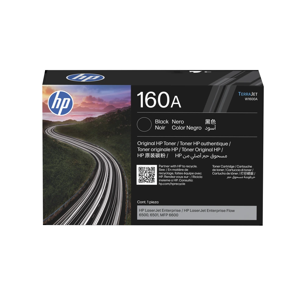 HP 160A Black Toner Cartridge - W1600A