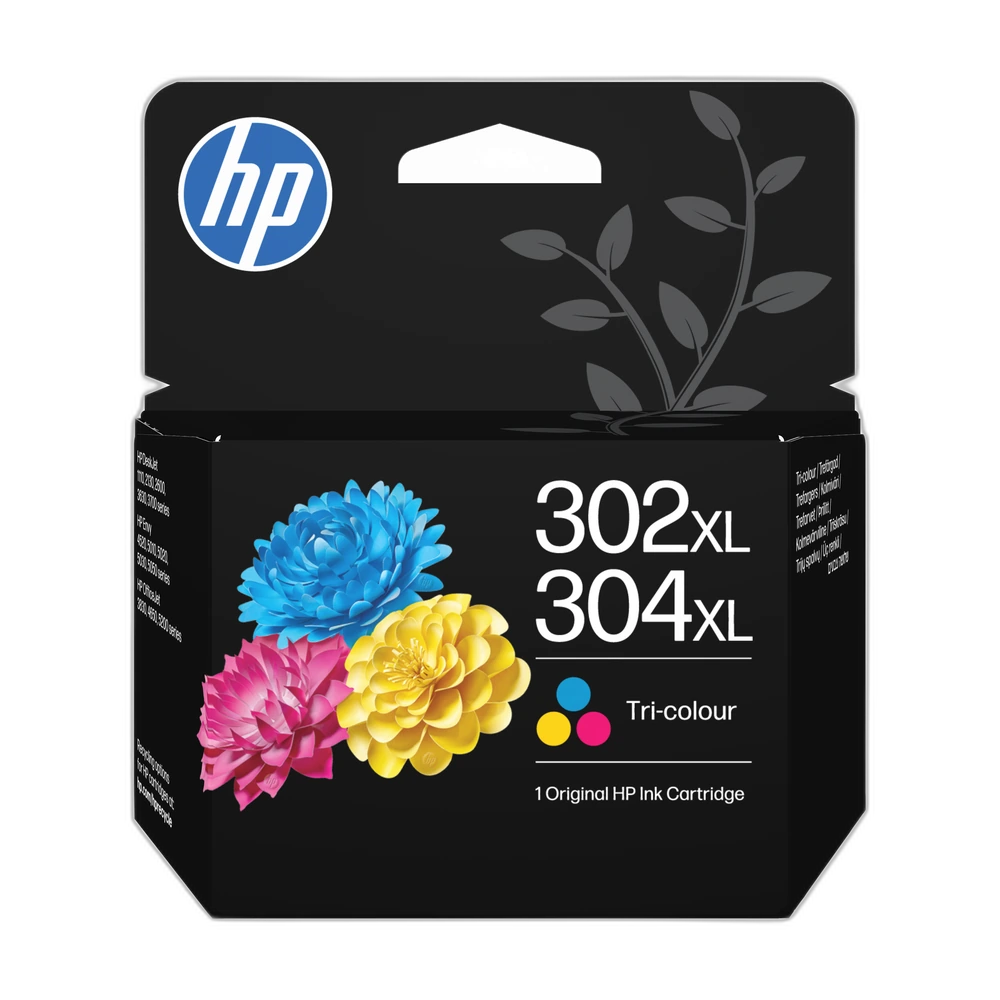 HP 302XL + 304XL Tri-Colour Ink Cartridge - B7RT8AE