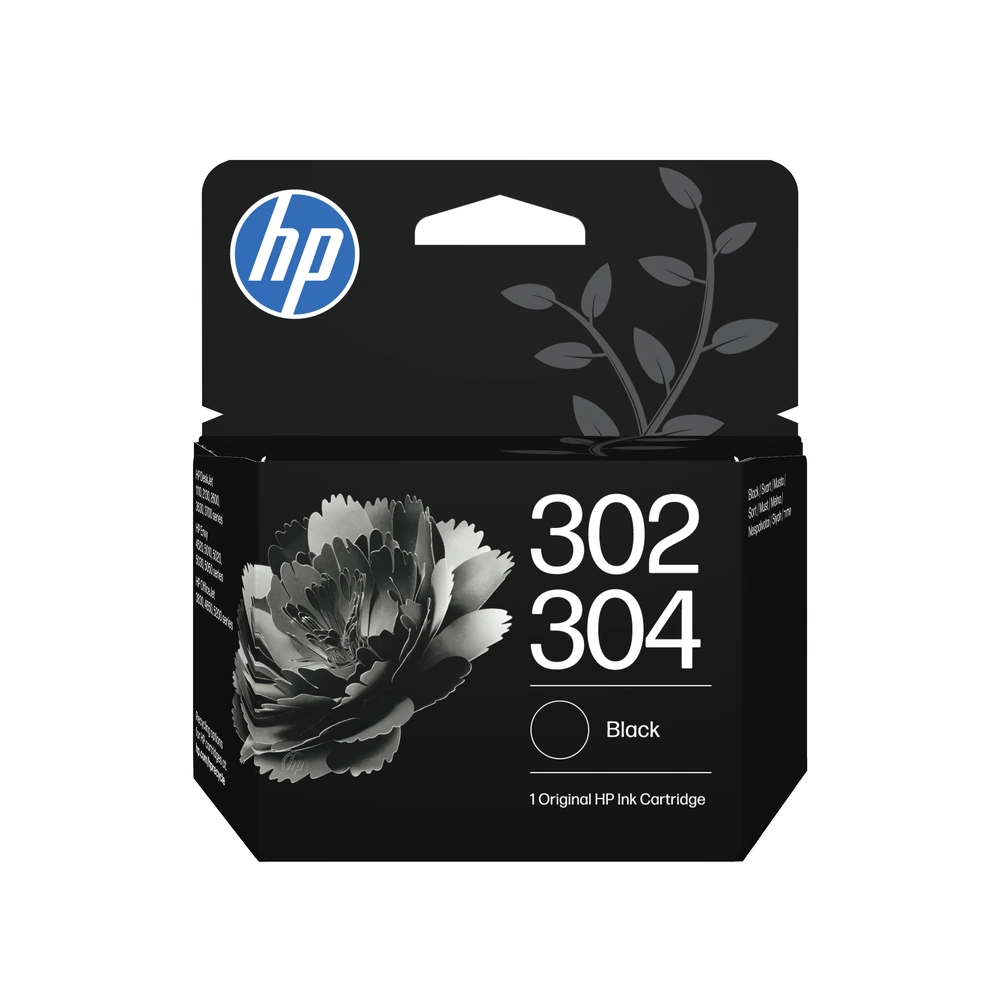 HP 302 + 304 Black Ink Cartridge - B7RT7AE