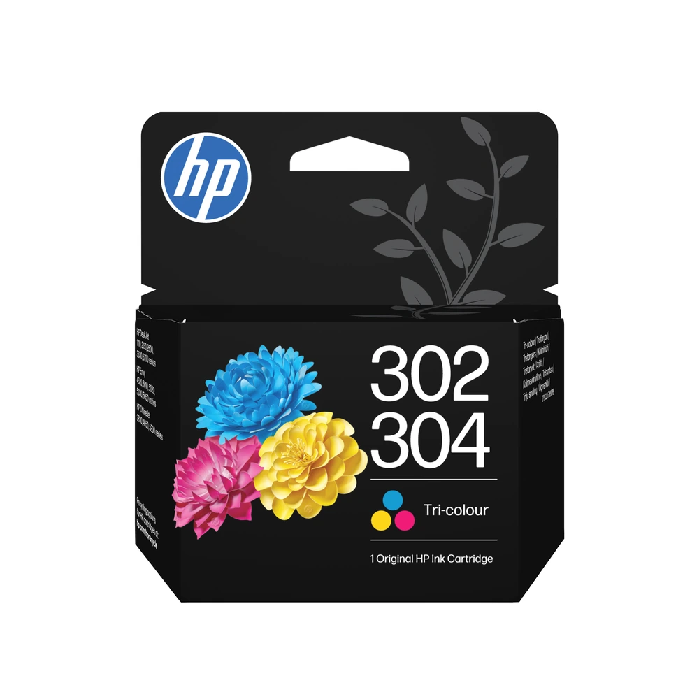HP 302 + 304 Tri-Colour Ink Cartridge - B7RT6AE