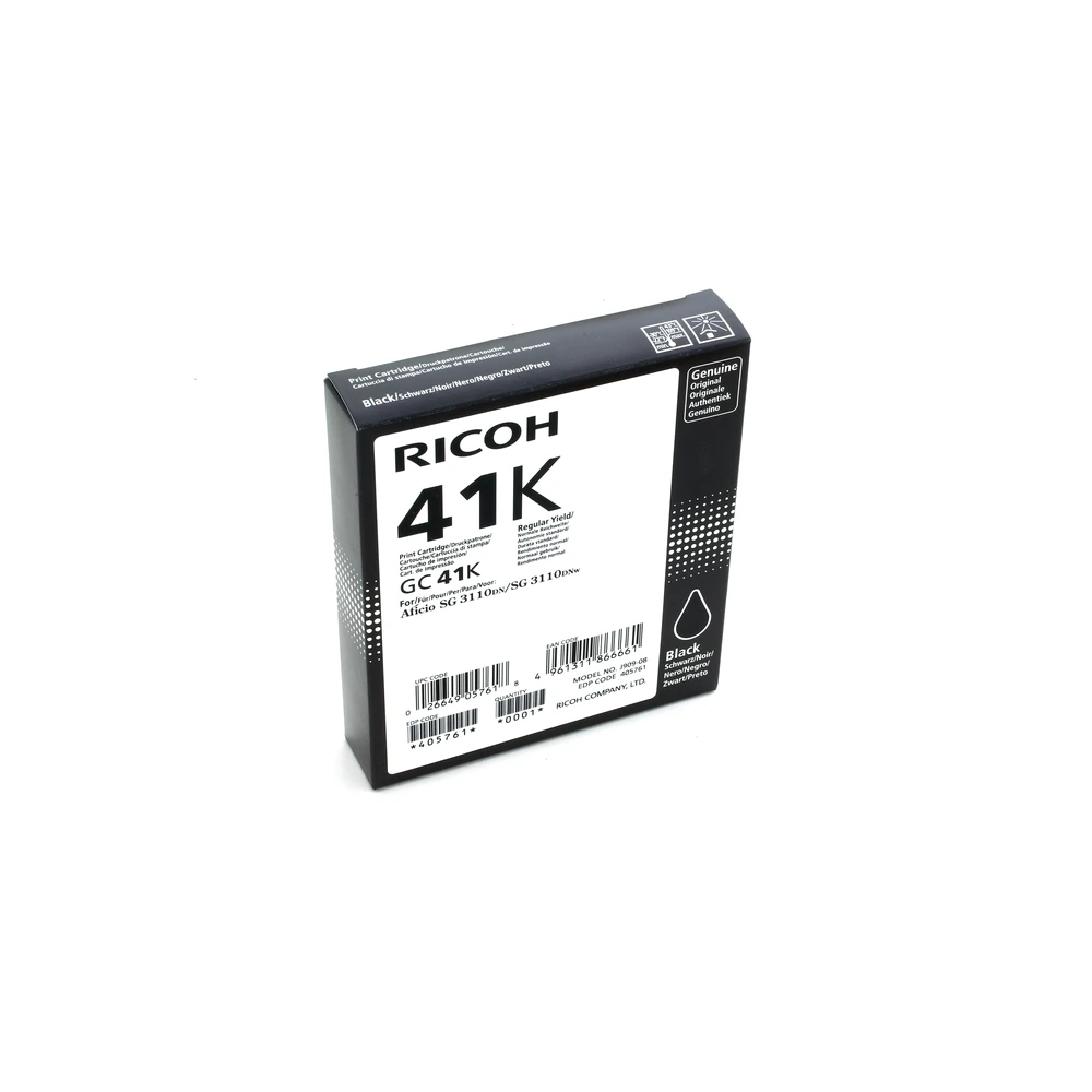 Ricoh GC41BK Photo Black Ink Cartridge - 405761