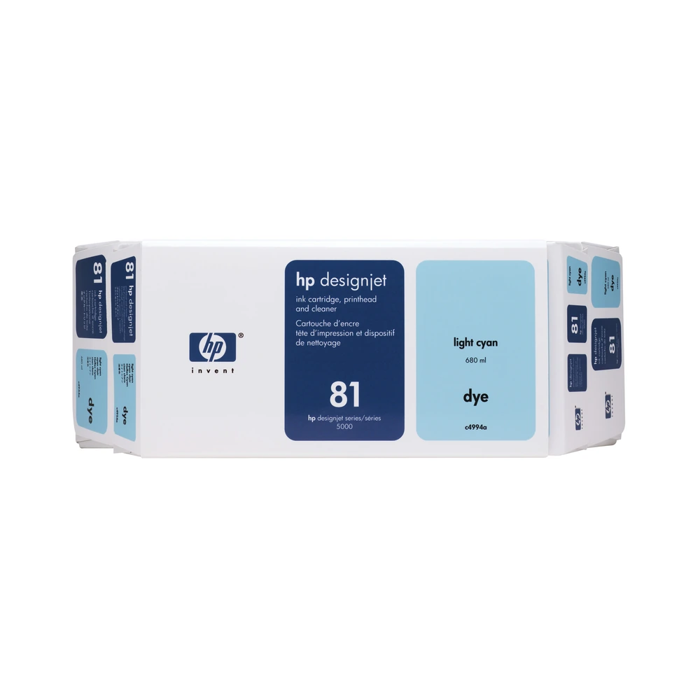 HP 81 Light Cyan Ink Cartridge and Printhead Value Pack - C4994A