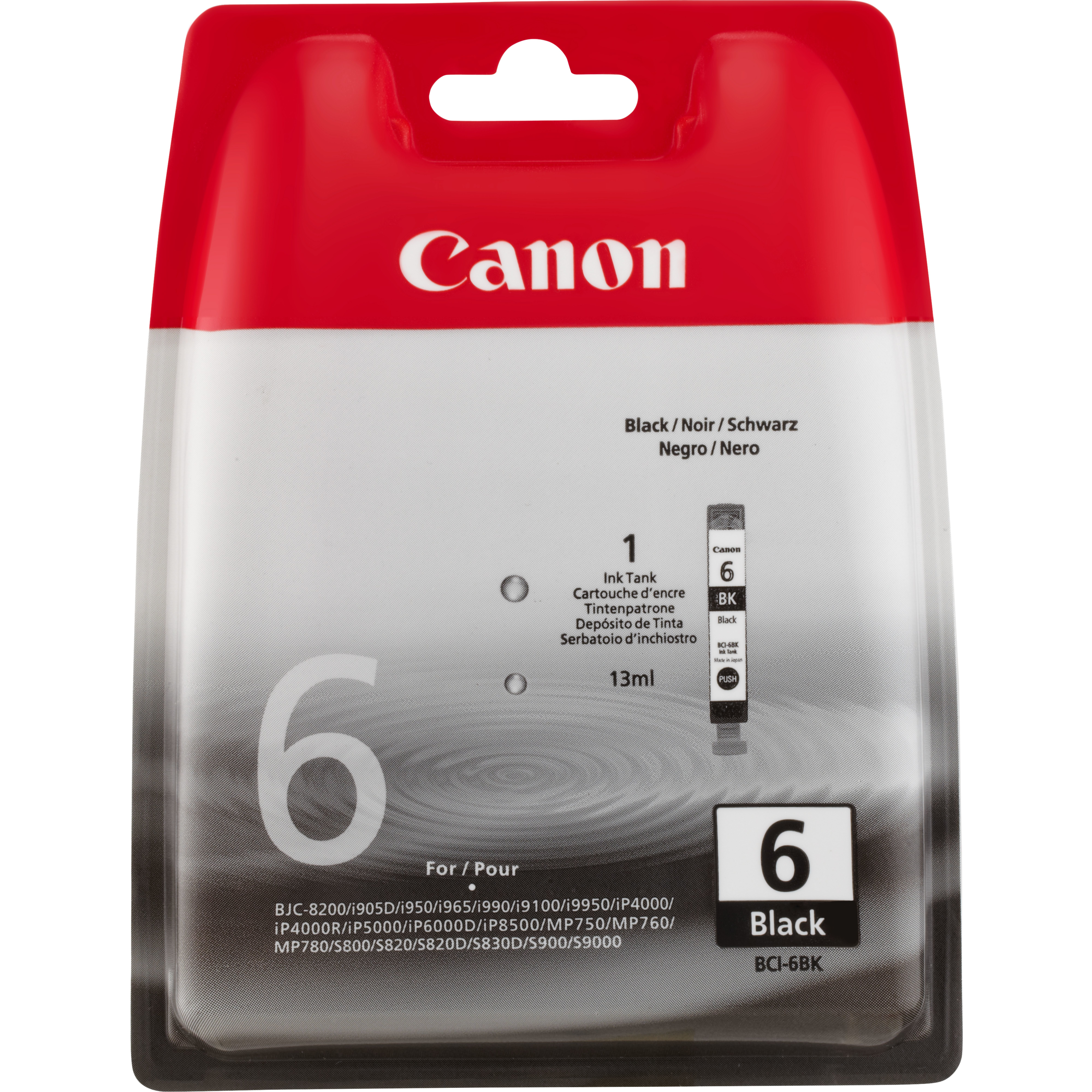 Canon BCI-6 Black Ink Cartridge - 4705A002