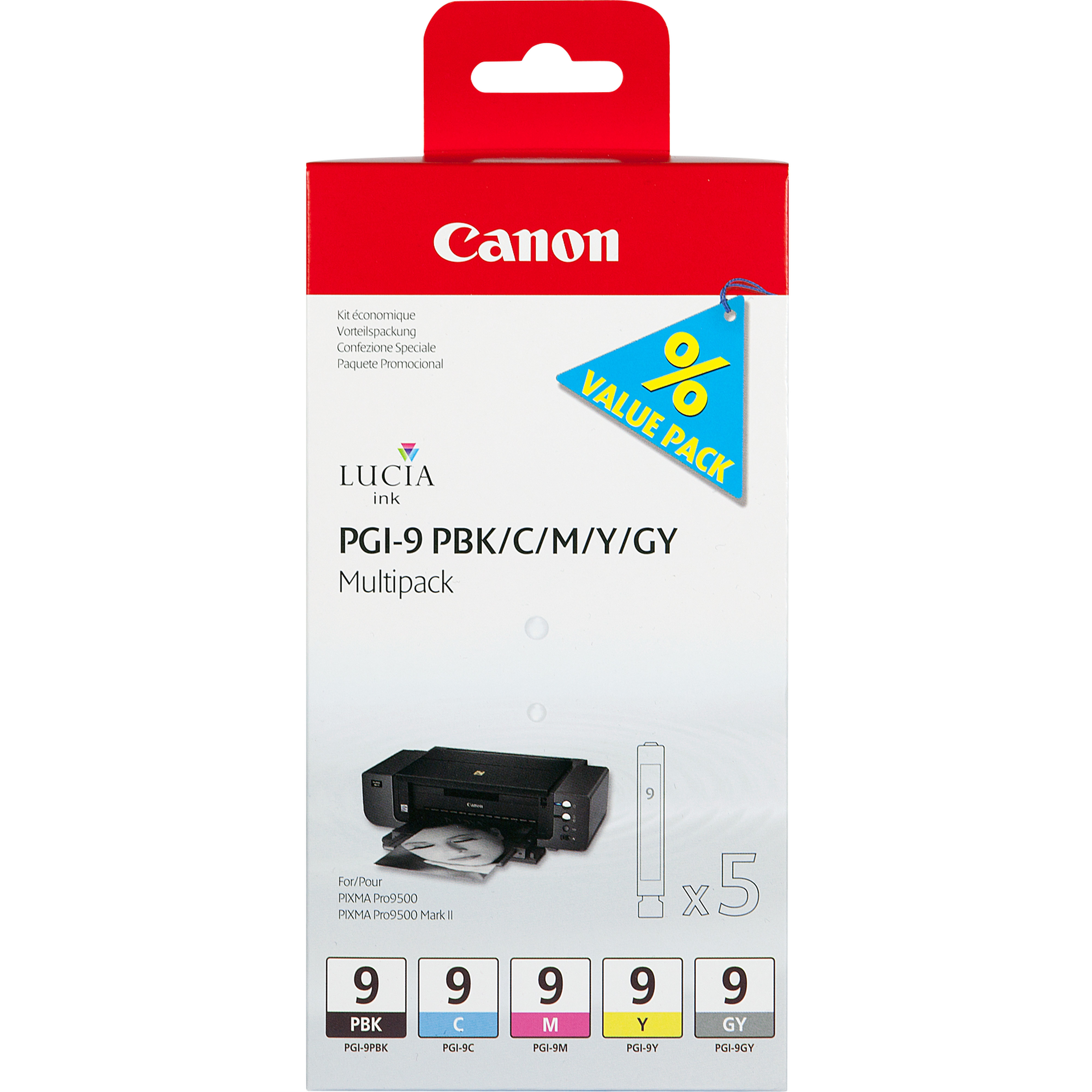 Canon PGI-9 Ink Cartridge Multipack - 1034B013