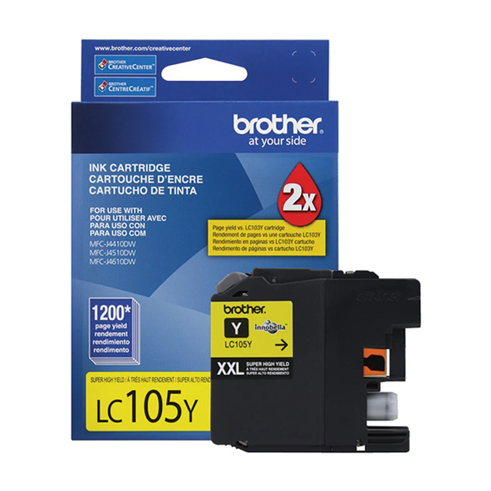 Brother LC105 Yellow Ink Cartridge