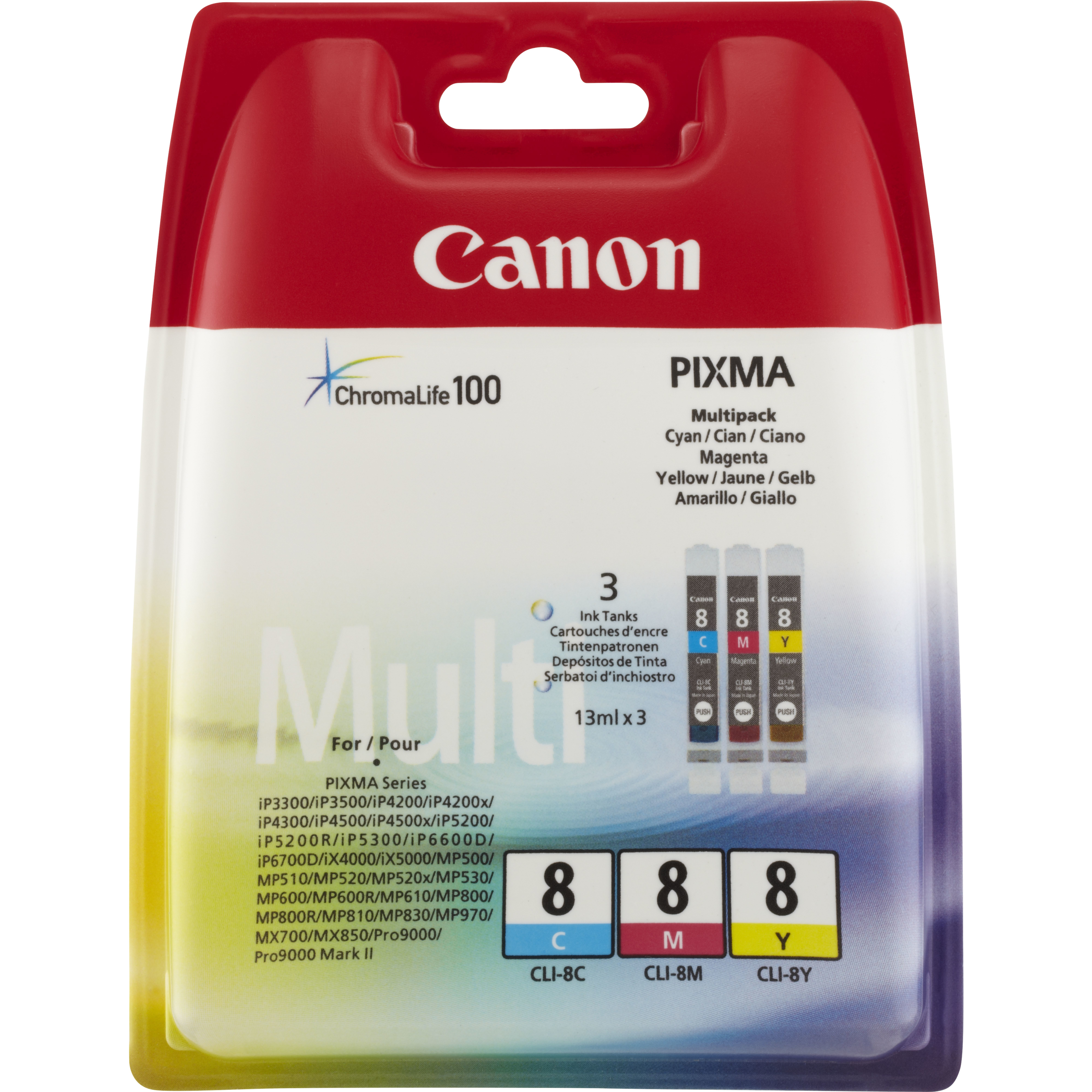 Canon CLI-8 Tri-Pack - 0621B029
