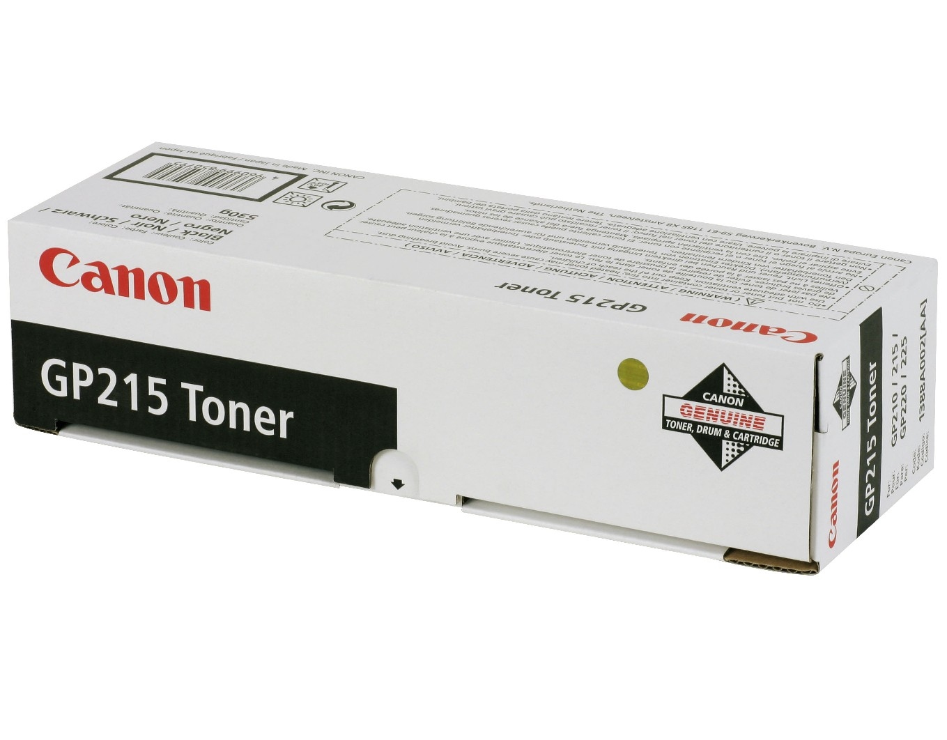 Canon GP215 Black Toner Cartridge - 1388A002