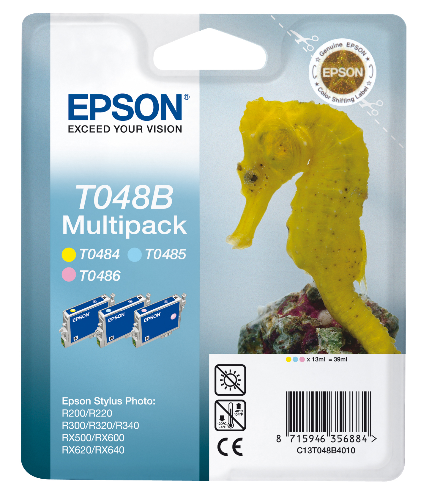 Epson T048B Ink Cartridge Multipack - C13T048B4020