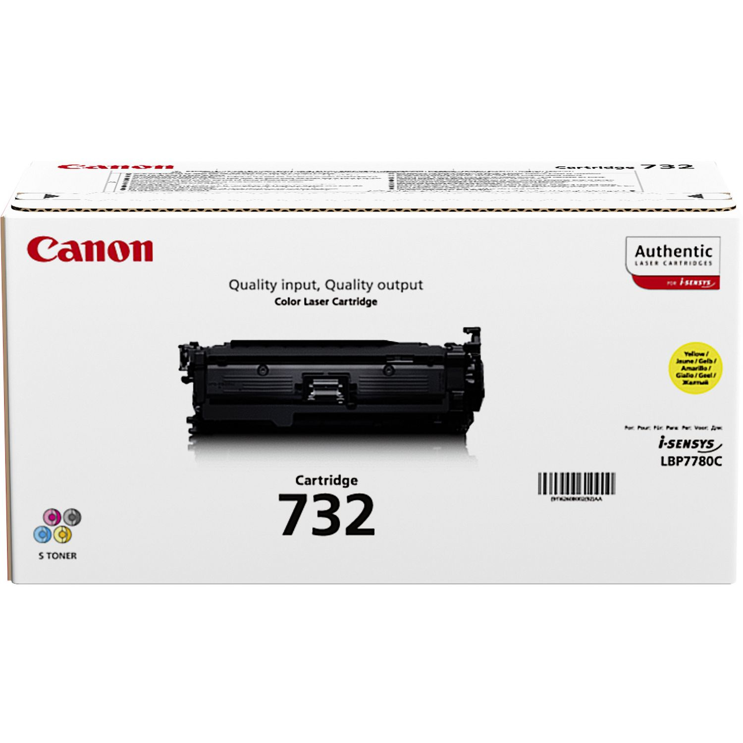 Canon 732 Yellow Toner Cartridge - 6260B002