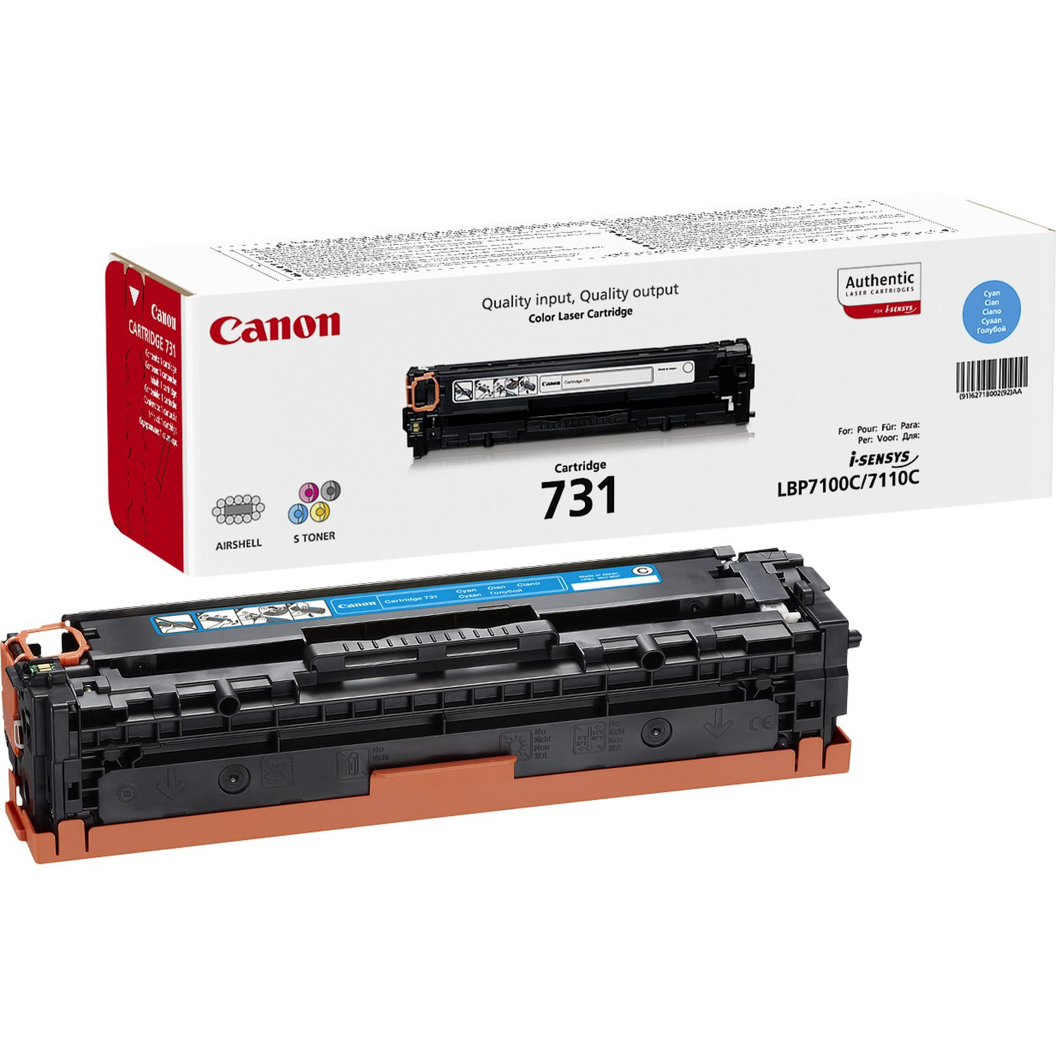 Canon 731 Cyan Toner Cartridge - 6271B002