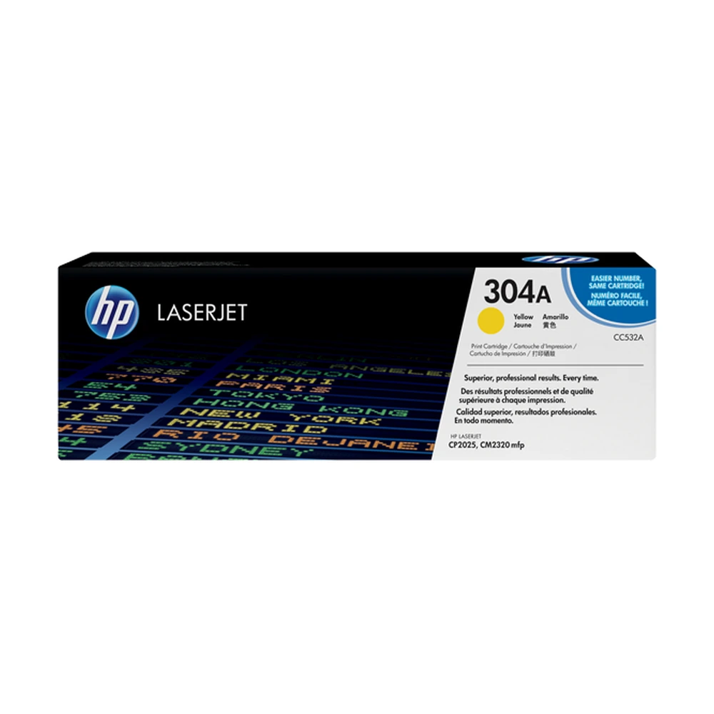 HP 304A Yellow Toner Cartridge - CC532A