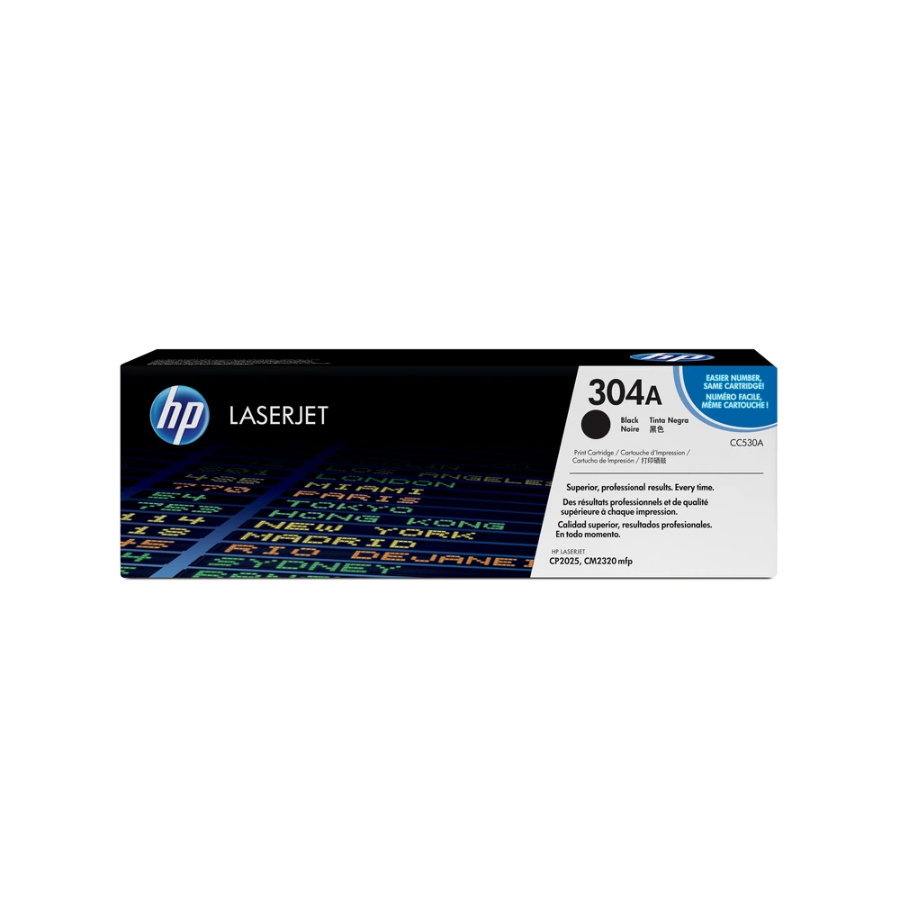 HP 304A Black Toner Cartridge - CC530A